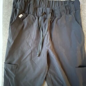 Hanes Women’s Cargo Jogger Scrub pants with Drawstring